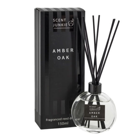 Geurdiffuser met stokjes 150ml Amber oak | Homebound