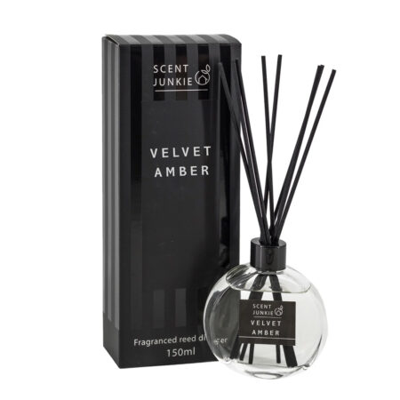 Geurdiffuser met stokjes 150ml Velvet Amber | Homebound