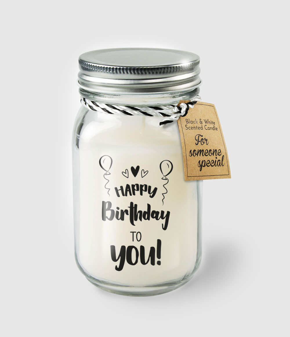 Geurkaars in glas - Happy birthday | Paperdreams