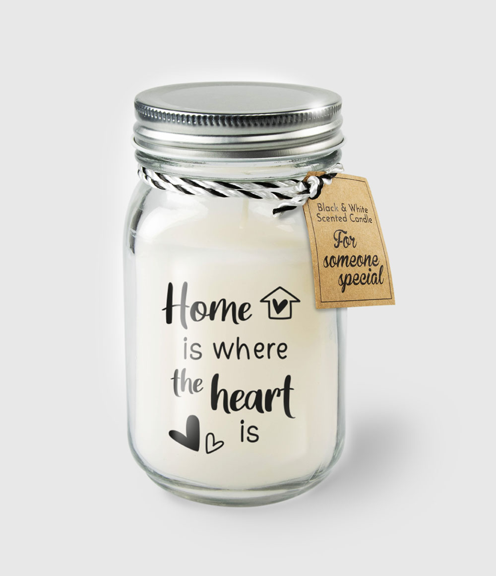 Geurkaars in glas - Home is where | Paperdreams