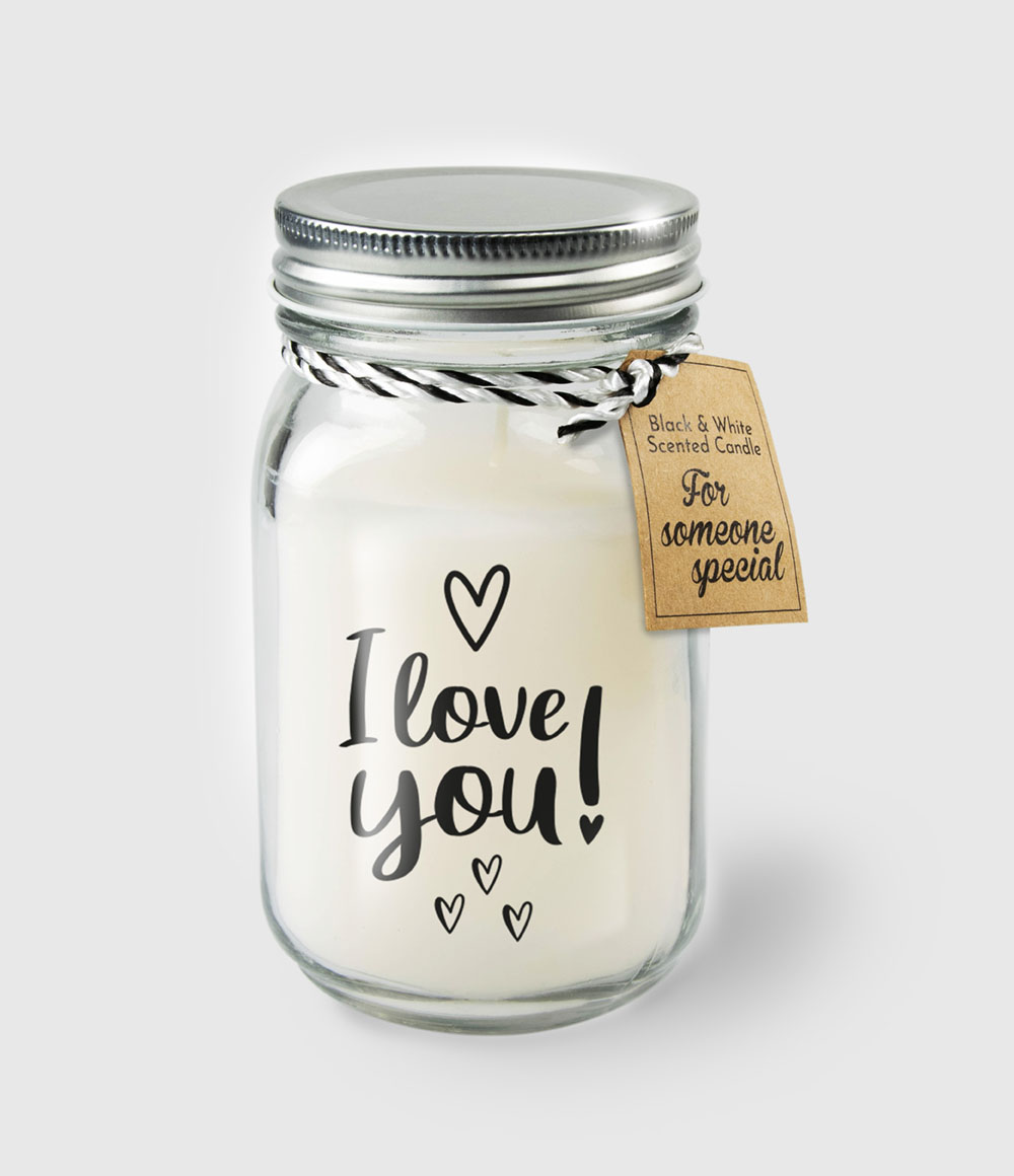 Geurkaars in glas - I love you | Paperdreams
