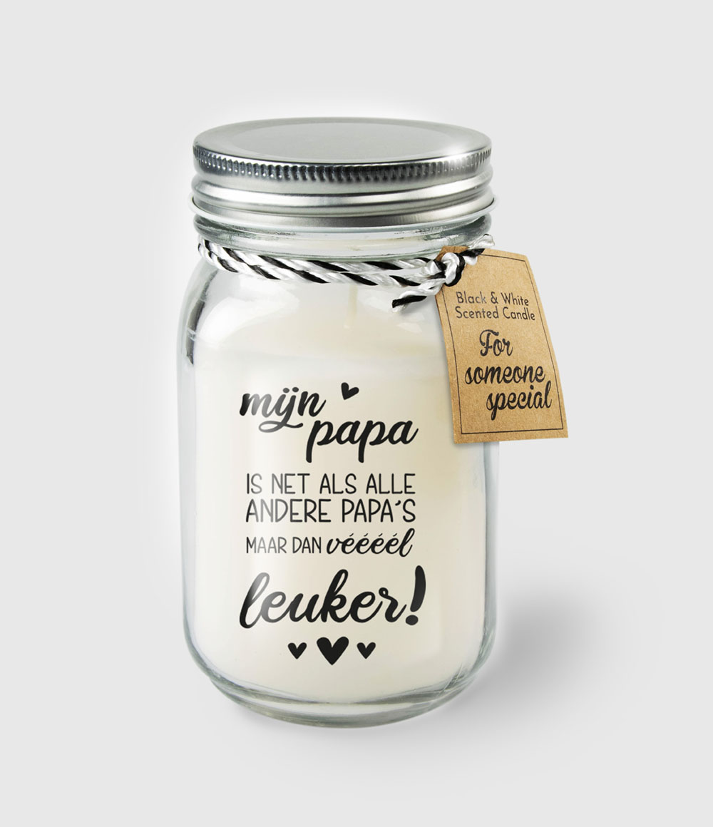Geurkaars in glas - Papa | Paperdreams