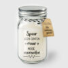 Geurkaars in glas - Spaar geen centen | Paperdreams