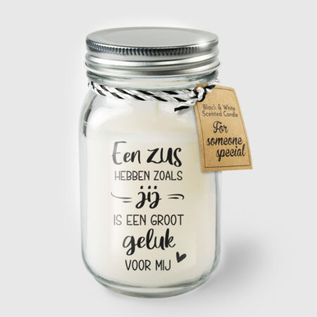 Geurkaars in glas - Zus | Paperdreams