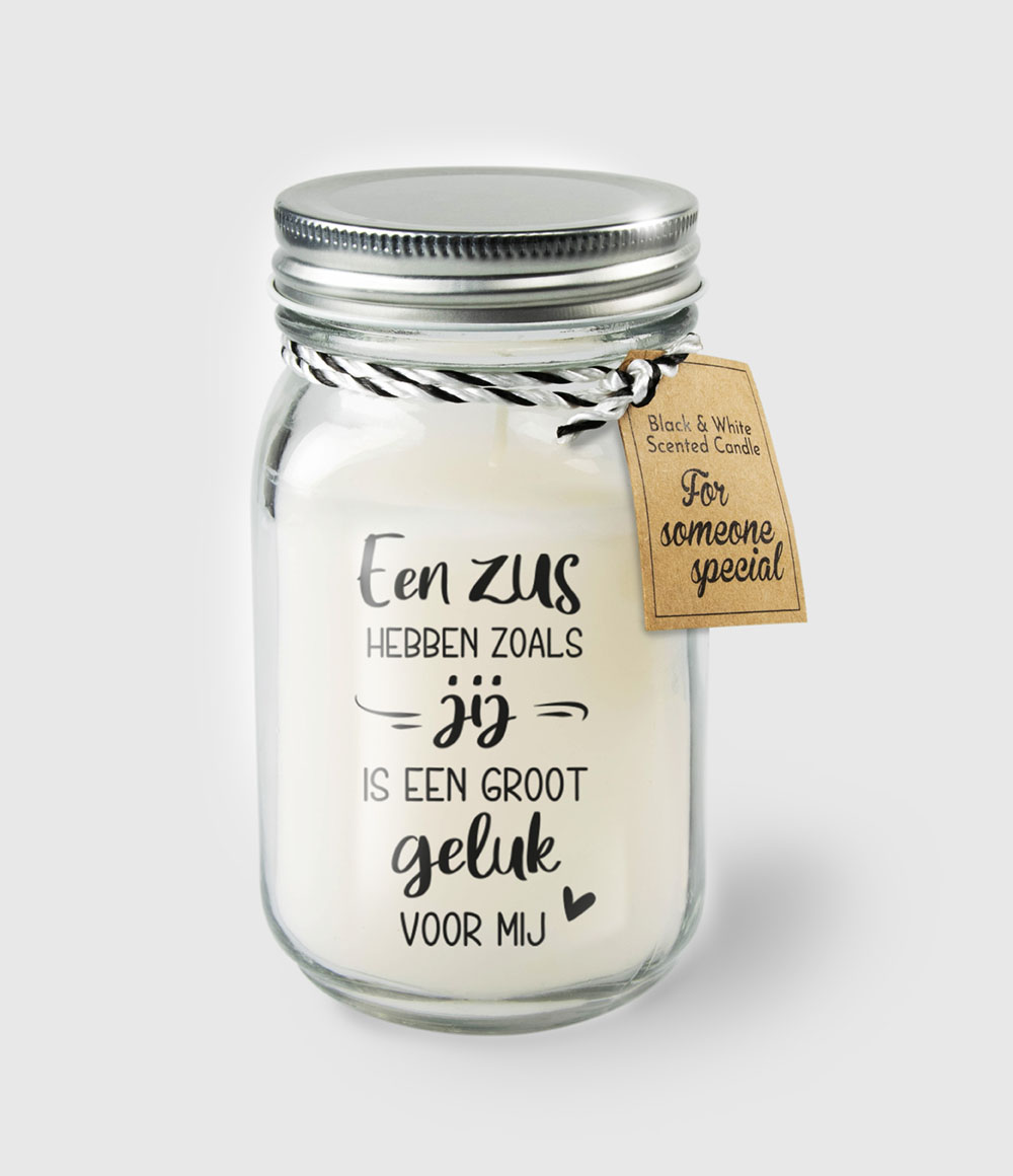 Geurkaars in glas - Zus | Paperdreams