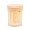 Geurkaars klein goud/wit - 60 jaar | Paperdreams