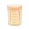 Geurkaars klein goud/wit Happy birthday | Paperdreams