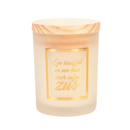 Geurkaars klein goud/wit - Zus | Paperdreams