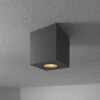 Gibbon LED opbouwspot - Vierkant - 4 watt 345 lumen - 2700K warm wit - GU10 - IP65 badkamer opbouwspot - Voor binnen- en buitengebruik - Zwart | HOFTRONIC