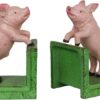 Gietijzeren boekensteun varken | DecoImport