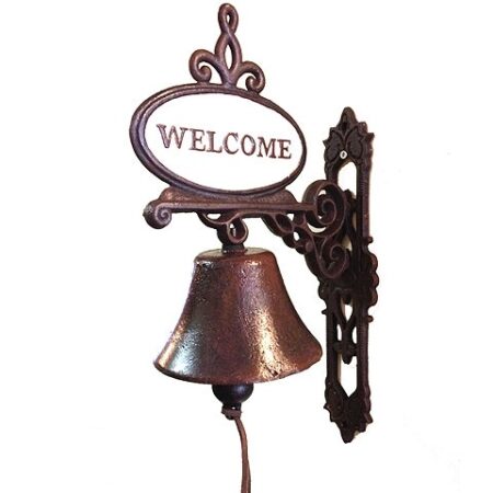 Gietijzeren deurbel welcome | DecoImport