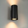 Giove nova by LUSENZ - Up and downlight met karakter - Cilindervormige wandlamp met een mat zwarte coating | LUSENZ