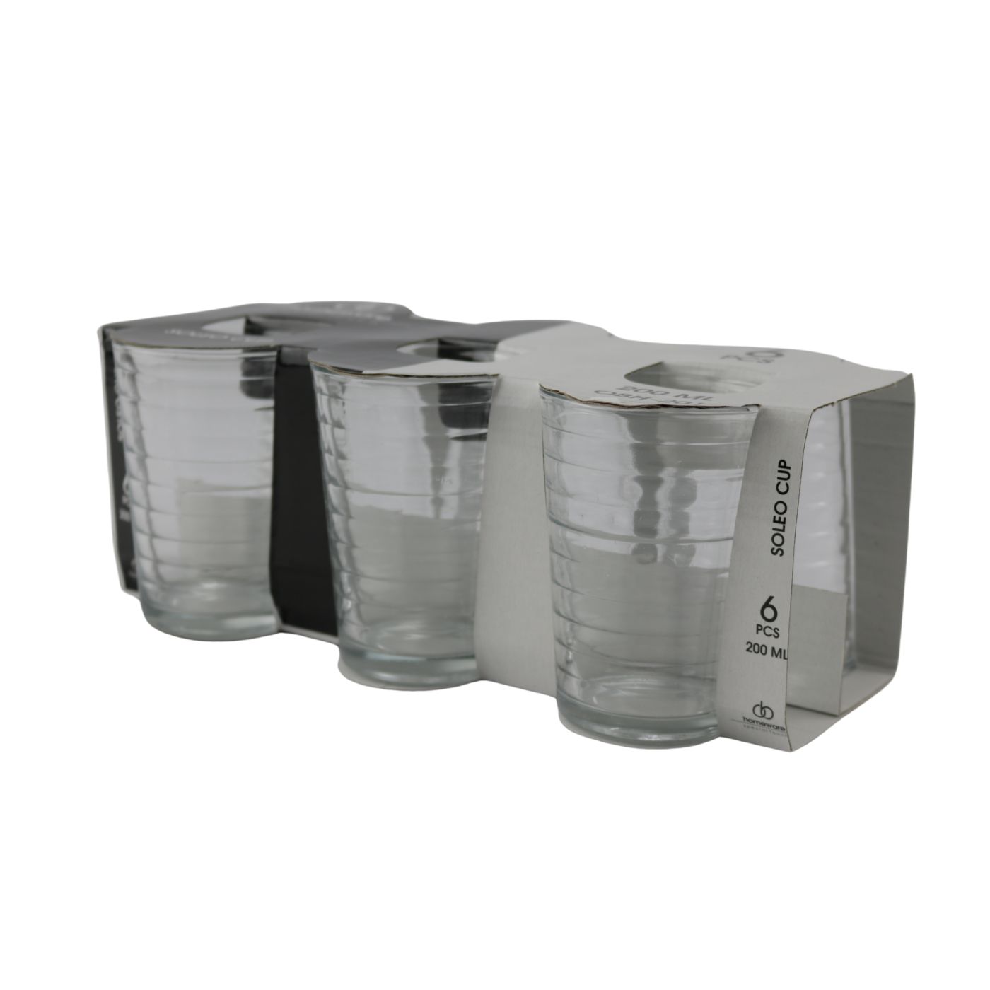 Glas Soleo 200ml 6-delig | Merkloos