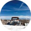 Glasschilderij rond Old Car | Gave Specials