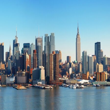 Glasschilderij skyline New York | Gave Specials
