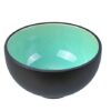 Glazen Kom Glassy Turquoise - Zwart/Turquoise - 11.5 x 6.5cm 350ml | Tokyo Design Studio