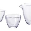 Glazen Sakeset - Transparant - Set van 3 - 220ml & 90ml