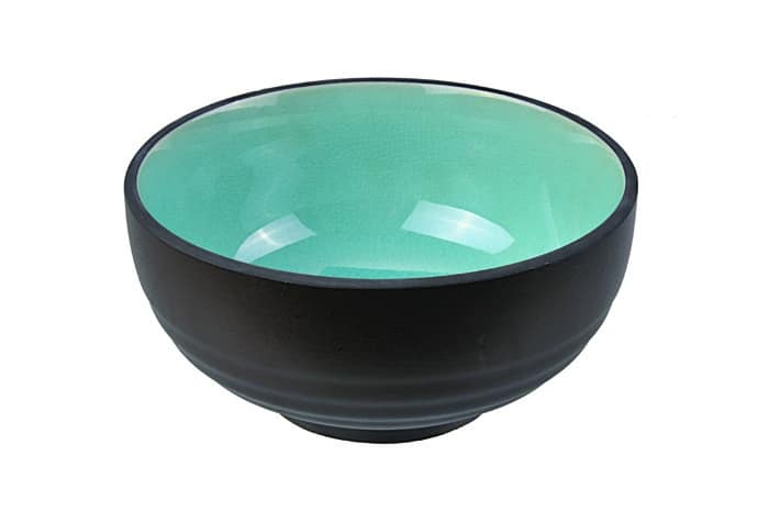 Glazen Turquoise Kom - Glassy Turquoise - 460ml 16.2x7.8cm | Tokyo Design Studio