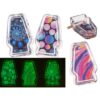 Glazen asbak glow in the dark 12x8cm | OOTB
