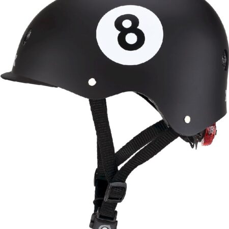 Globber Elite Lights helm - Zwart | Globber
