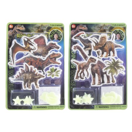 Glow in the dark stickers dino 26-delig | Merkloos