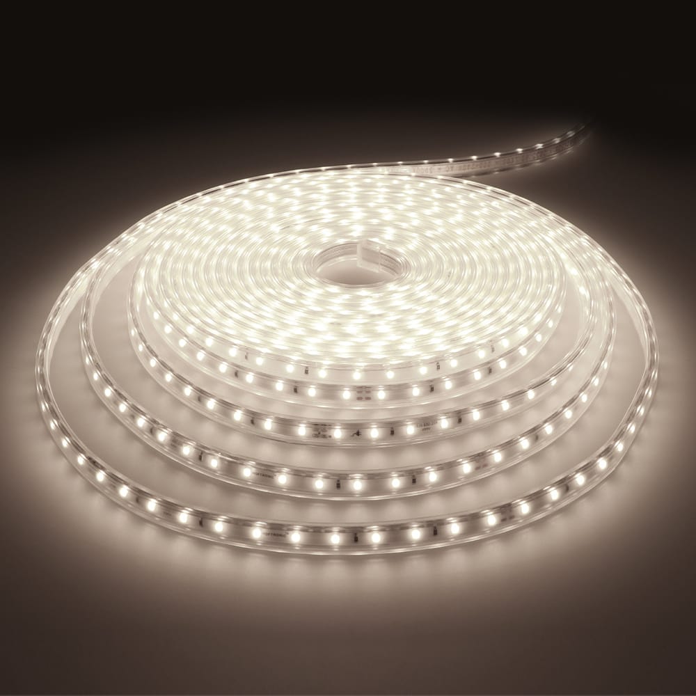 Glow60 LED Strip 10 meter - IP65 waterdicht - Dimbaar - Buiten & Binnen - 60 LEDs/m - 55 Watt 5100lm - SMD 2835 - 6000K daglicht wit - Inkortbaar per meter | HOFTRONIC