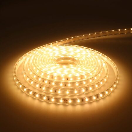 Glow60 LED Strip 5 meter - IP65 waterdicht - Dimbaar - Buiten & Binnen - 60 LEDs/m - 28 Watt 2550 lumen - SMD 2835 - 3000K warm wit - Inkortbaar per meter | HOFTRONIC