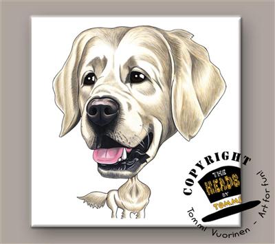 Golden Retriever tegeltje | The Heads