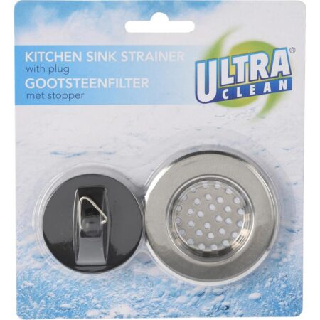 Gootsteenzeef met stopper op kaart | Excellent Houseware