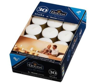Gouda Theelichten 8 uur 30 stuks | Gouda