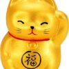 Gouden Lucky Cats Figuur - The Oriental Shop - 5.2 cm | Tokyo Design Studio