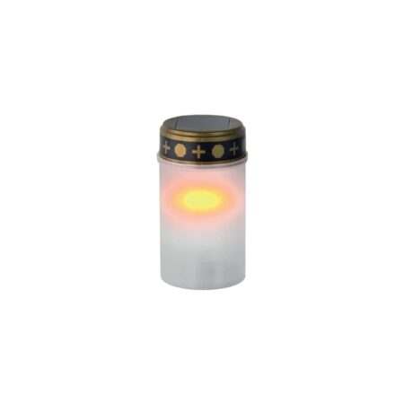 Graflicht LED solar wit Ø7xH20cm | Merkloos