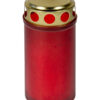 Graflicht rood met gouddeksel 12cm 120gr | Merkloos