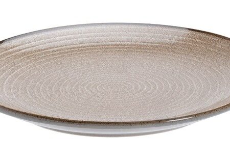 Grijs porseleinen dinerbord - Tokyo Design Studio Waga - 22x2.3 cm | Tokyo Design Studio