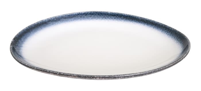 Grijs-wit porseleinen bord - Tajimi - 34 x 24 x 4 cm | Tokyo Design Studio