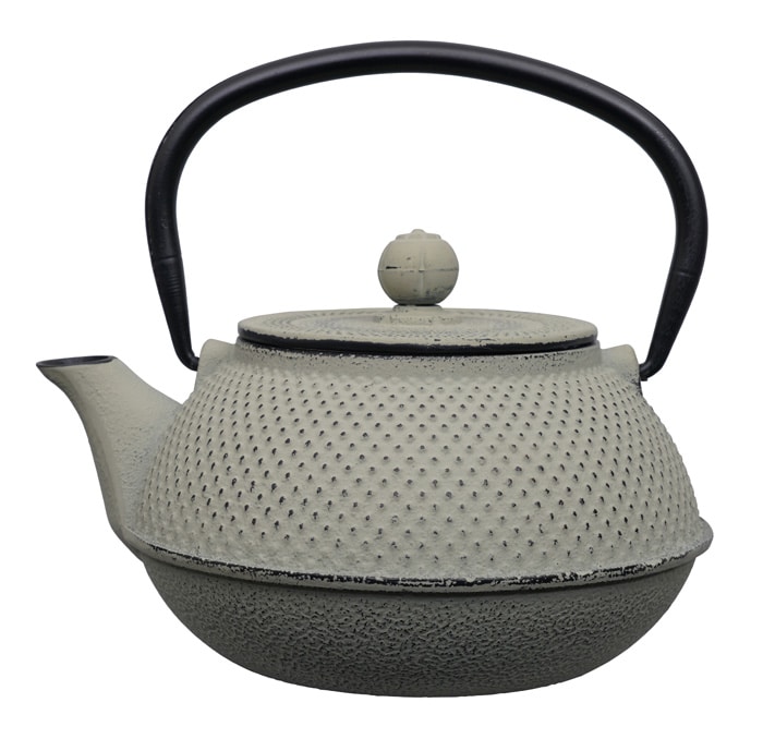 Grijze Gietijzeren Theepot - 800ml - 17.5 x 15 x 10cm | Tokyo Design Studio
