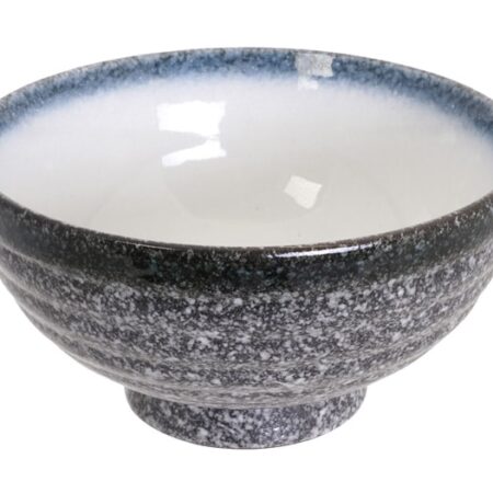 Grijze Witte Kom Tajimi - Porselein - 1500ml - 19x9.5cm | Tokyo Design Studio