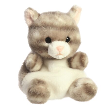 Grijze kat knuffeltje 13 cm - Palm Pals | Palm Pals