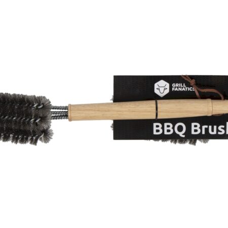 Grill Fanatics staalborstel - 3 koppig | Grill Fanatics