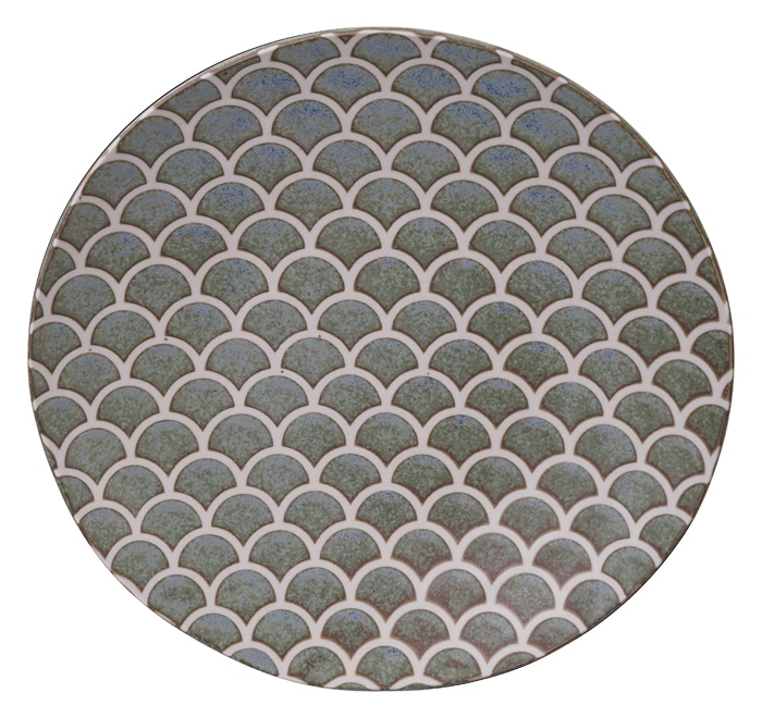 Groen Bord - Vert Sauge Collectie - Keramiek - 25 x 3.7 cm | Tokyo Design Studio