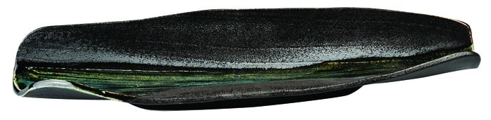 Groen/Grijs Rechthoekig Bord - Green Grey Oribe Series - 40 x 11 cm | Tokyo Design Studio