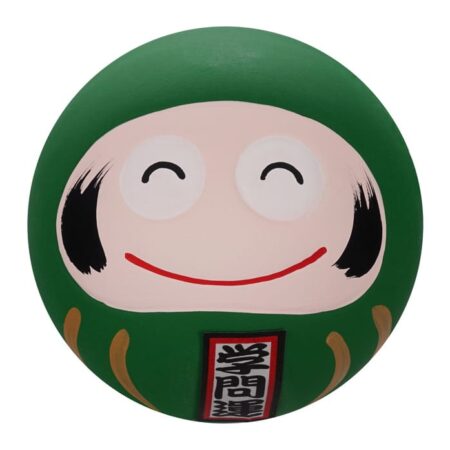 Groene Daruma Pop - Traditioneel Japans Gelukssymbool - 6 x 6 x 6 cm | Tokyo Design Studio
