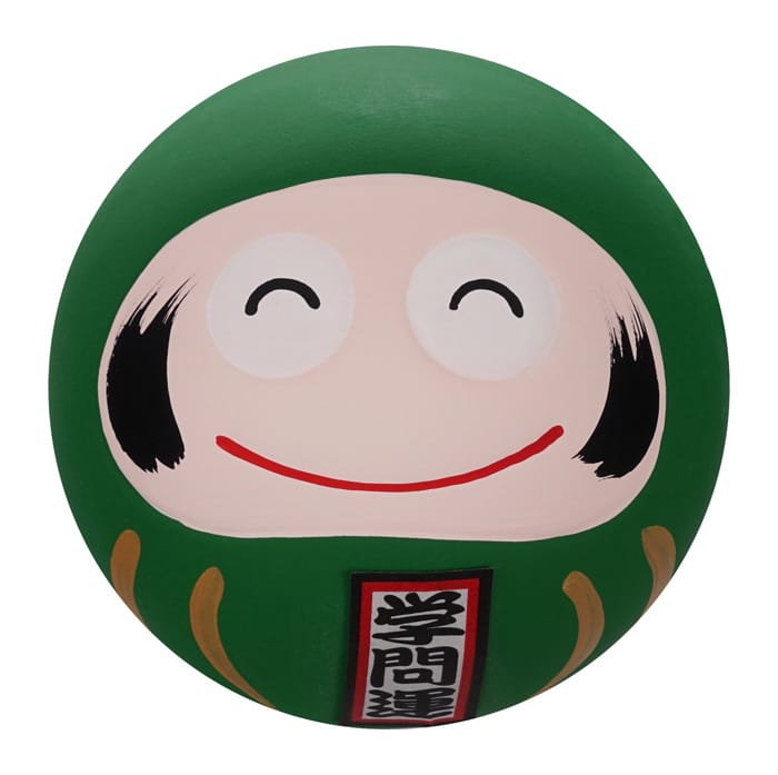 Groene Daruma Pop - Traditioneel Japans Gelukssymbool - 6 x 6 x 6 cm | Tokyo Design Studio