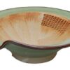 Groene Vijzel Kom - Traditioneel Keramiek - 21cm | Tokyo Design Studio
