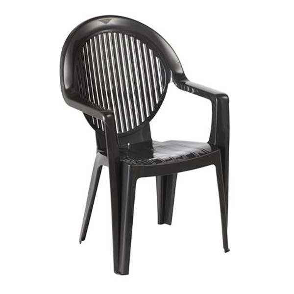 Grosfillex Fidji diningstoel antraciet | Grosfillex