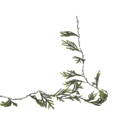Guirlande conifer green 20LED 190cm 2xAA | Svenska Living