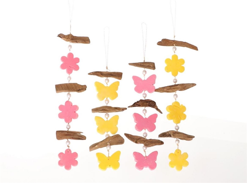 Guirlande zeep bloem/vlinder L10 x H40cm | HBX Natural Living