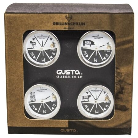 Gusta Barbecue Thermometer Giftset 4-delig | Gusta