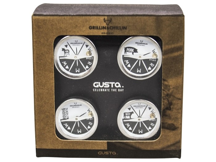 Gusta Barbecue Thermometer Giftset 4-delig | Gusta