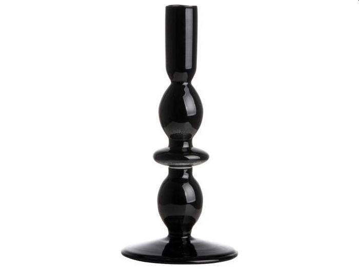 Gusta Dinerkaarshouder Glas 9x19cm Zwart | Gusta